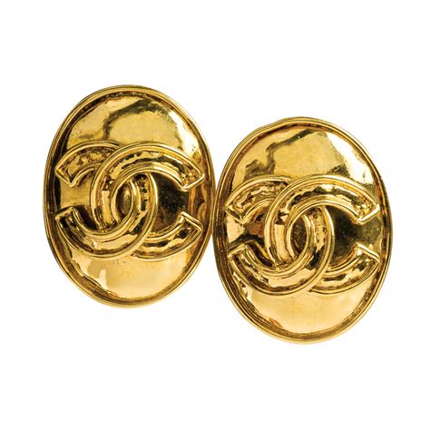 famous chanel logo earrings replica